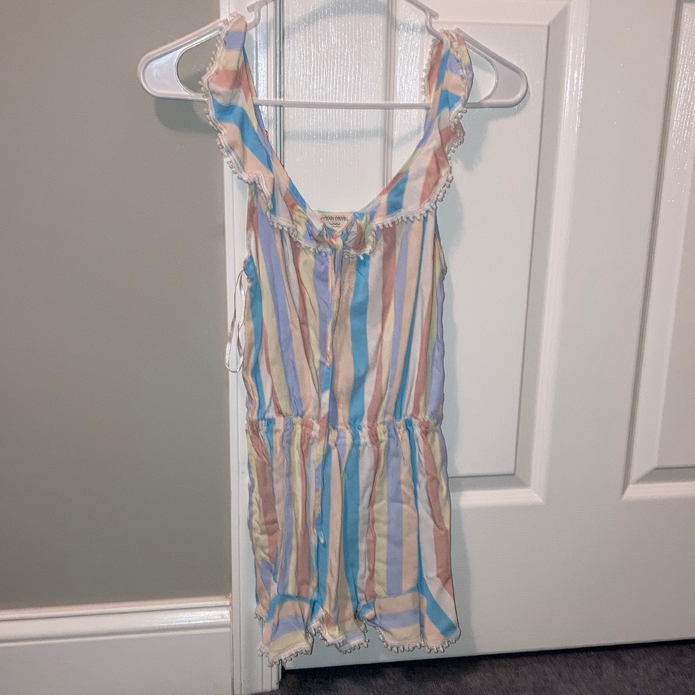 Womens beachy tank top romper